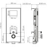 Система инсталляции для унитазов WASSERKRAFT ABENS 20TLT.010.ME.WH.MG01
