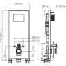 Система инсталляции для унитазов WASSERKRAFT GLAN 66TLT.010.ME.WH.CH03